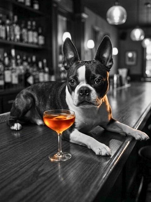 After Hours custom dog portrait
