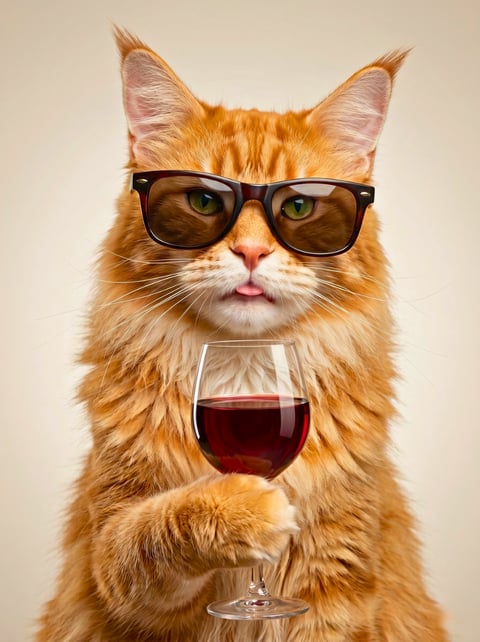 Cheers custom cat portrait