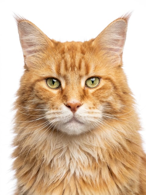 Studio Blanc custom cat portrait