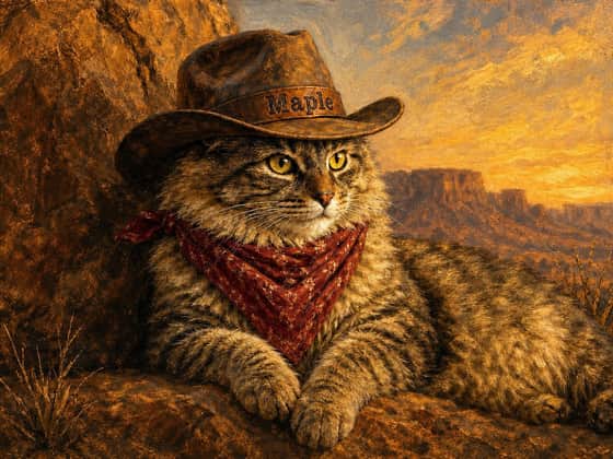 The Cowboy, landscape