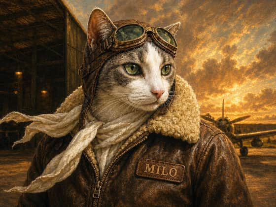 Vintage Aviator, landscape