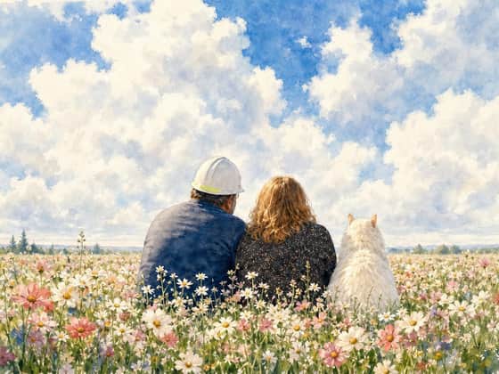 The Wildflower Field, landscape
