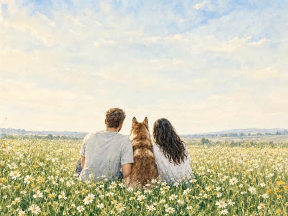 The Wildflower Field, landscape